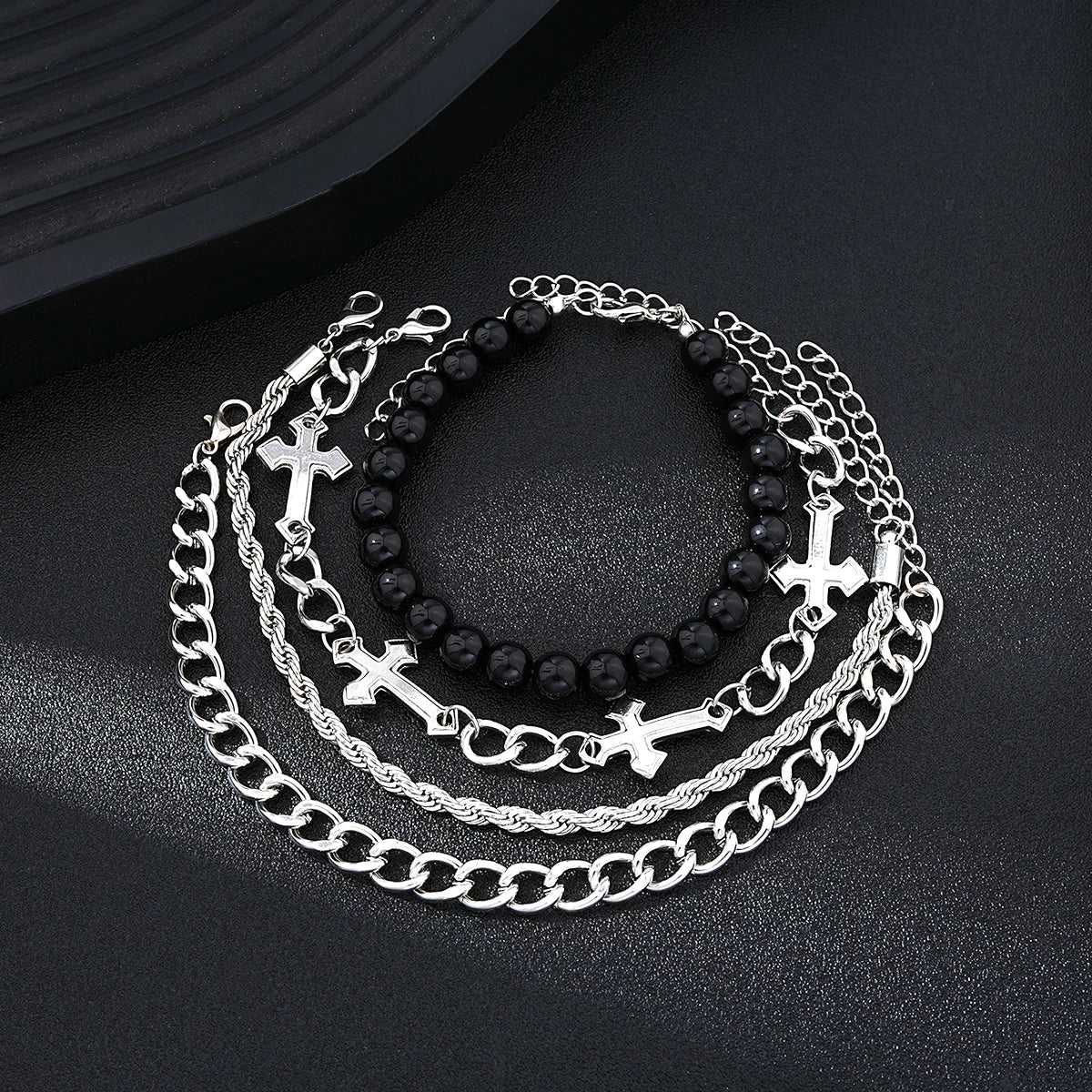 4 Pcs Stainless Steel Bracelet