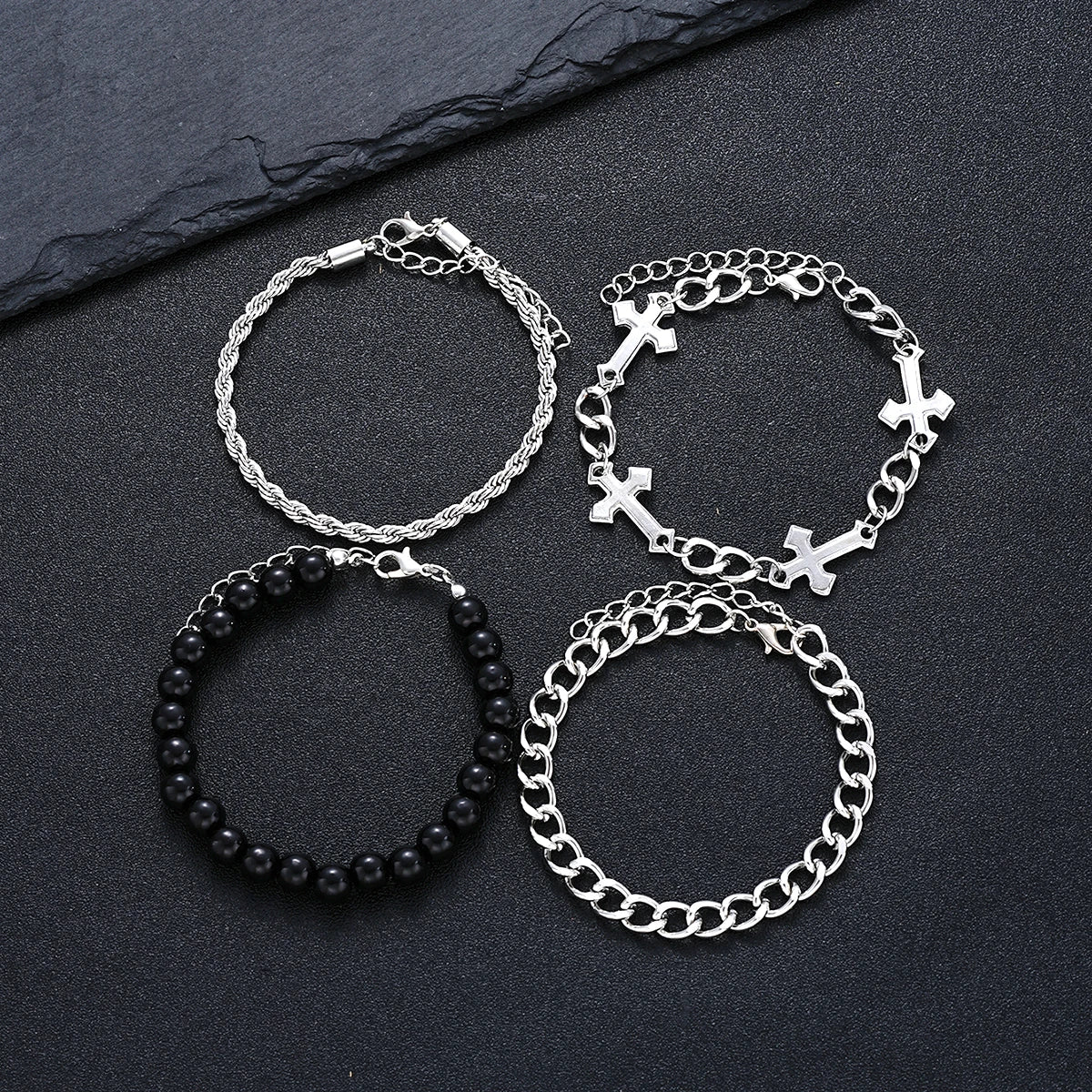 4 Pcs Stainless Steel Bracelet