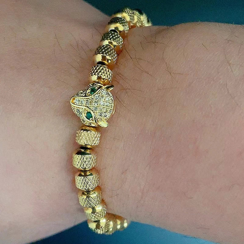 Leopard Luxe Beaded Bracelet 🐆