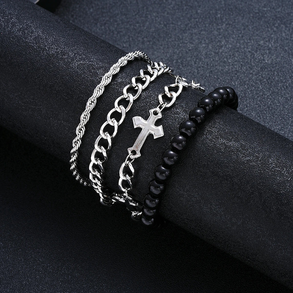 4 Pcs Stainless Steel Bracelet